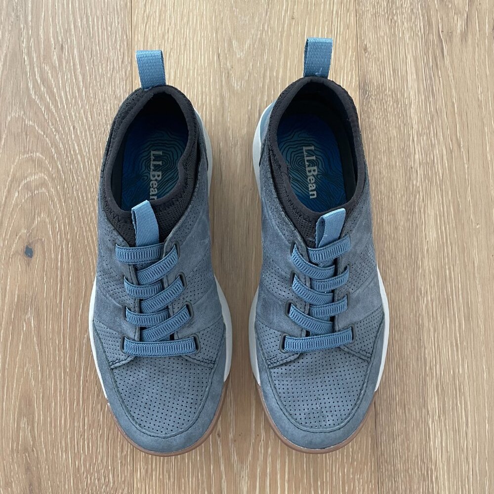L.L. Bean Shoes Women 7.5 Hiking Blue Vista Slip On Hikers Low Soft Navy 508519 - Picture 4 of 12